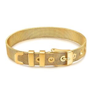 Gold Mesh Band Bracelet